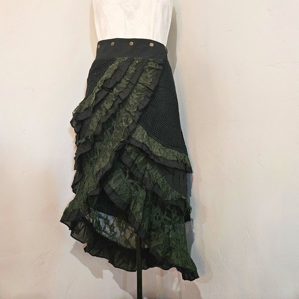 Steampunk, Burning Man, Bohemian Skirt Open Size